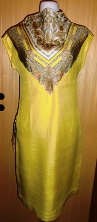xxM366M 1960s summer silk dress Beverly Hills